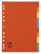 Divider A4 / 10 parts, coloured carton