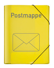 3-Flap-Folder School Postcard Folder A4 Yellow
