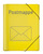3-Flap-Folder School Postcard Folder A4 Yellow