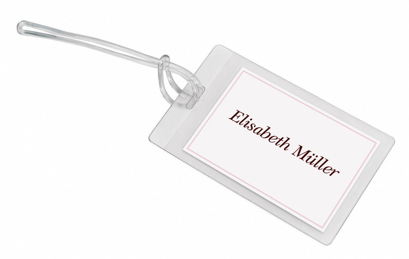 Seal-up Name Badge vertical size, without plastic loop