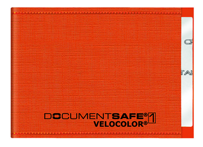 Card Holder Document Safe®1 VELOCOLOR® for 1 Card Orange