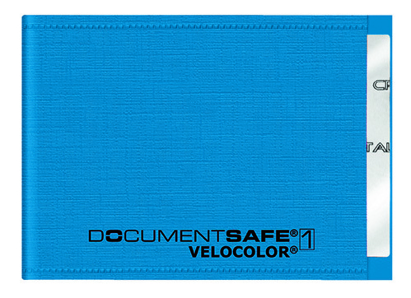 Card Holder Document Safe®1 VELOCOLOR® for 1 Card Light Blue