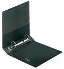 Ring File A6 for Index Cards, Black - open ring file