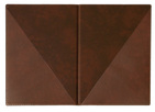 Document Folder Exquisit A4 Brown - open