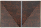 Folder De Luxe Exquisit A4 Brown - open